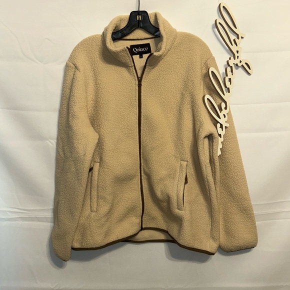 Quince Jackets & Blazers - Quince Sherpa Zip Up